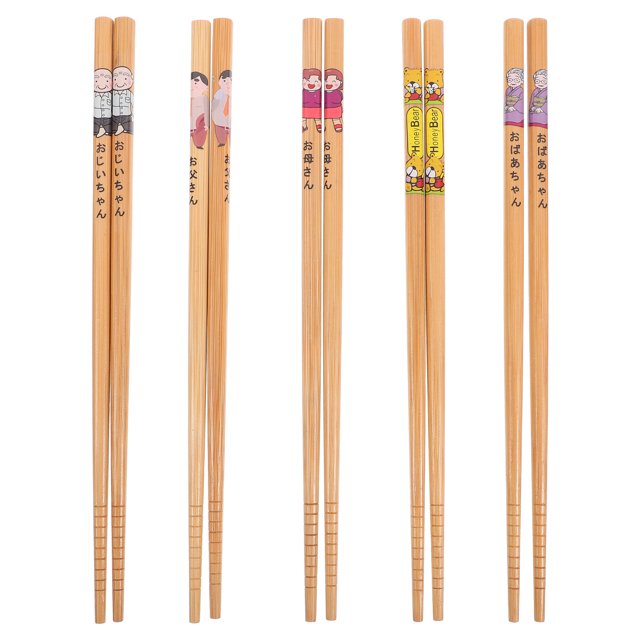 GOOHOCHY 5 pares de palillos multifunción para comida, elegantes palillos para la cena.