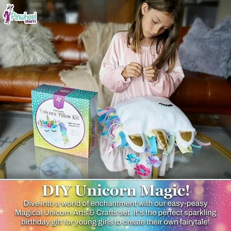 Crafts For Girls Ages 8-12 - Diy Unicorn Paper Flowers Kit - Room Decor  Party Supplies For Kids Birthday