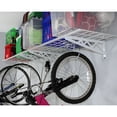 thumbnail image 2 of SafeRacks 18 x 36 Inch Garage Wall Shelf Two-Pack with Bike Tire Hooks, White, 2 of 7