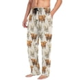 thumbnail image 5 of joogoo Men's Pajama Pants Highland Cows Soft Long Sleep Lounge Pjs Bottoms L, 5 of 7