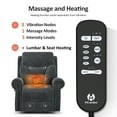 thumbnail image 6 of MCombo Dual Motor Power Lift Recliner Chair with Massage and Dual Heating for Senior, Fabric 7888 (Dark Grey, Medium), 6 of 10