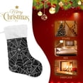 thumbnail image 6 of Coolnut Halloween Spider Christmas Stocking 2PCS, Large Fireplace Xmas Hanging Stockings with Plush Cuff for Family Holiday Party Decorations, 17.71"x 12.20", 6 of 7