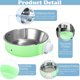 thumbnail image 4 of Cuenco para perros, cuenco de agua para comida colgante extraíble de acero inoxidable, cuencos para jaula para mascotas con soporte para pernos para perros, cachorros, gatos y animales pequeños, 4 of 6