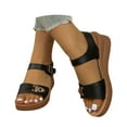 thumbnail image 2 of Sandales en Gelée Cloutées pour Femmes Sandales Compensées pour Femmes Taille 5 Sandales Tendance pour Femmes Sandales Formelles pour Femmes Sandales Plates pour Femmes Sandales Imprimé Léopard Sandales Colorées pour Femmes Sandales à Enfiler, 2 of 3