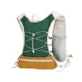 thumbnail image 2 of figatia Men Running Vest Reflective Gear Portable Adjustable Vest Backpack for Marathoner Hiking Trail Deep Green, 2 of 8