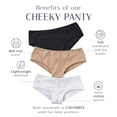 thumbnail image 3 of LeSensuel Super Soft Cheeky Underwear for Women- Low Waist Ladies Underwear Panties, 3 of 7