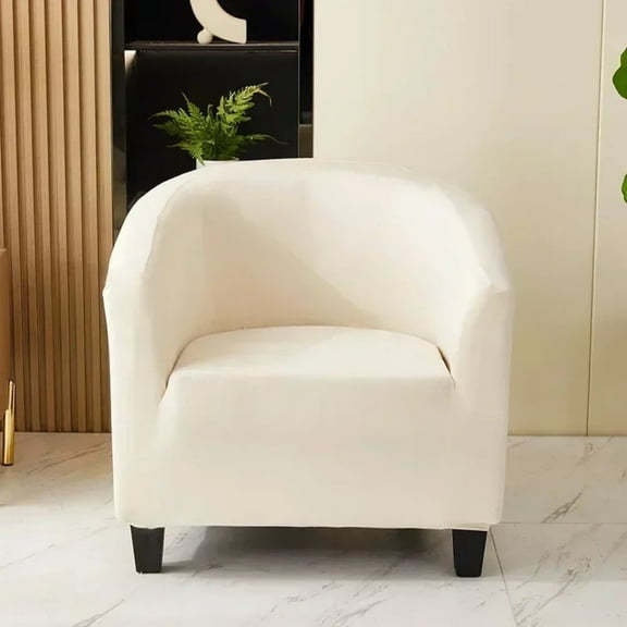 AIGIA Club Chair Slipcover Tub Chair Cover Stretch Armchair Covers Sofa Cover Furniture Protector for Living Room