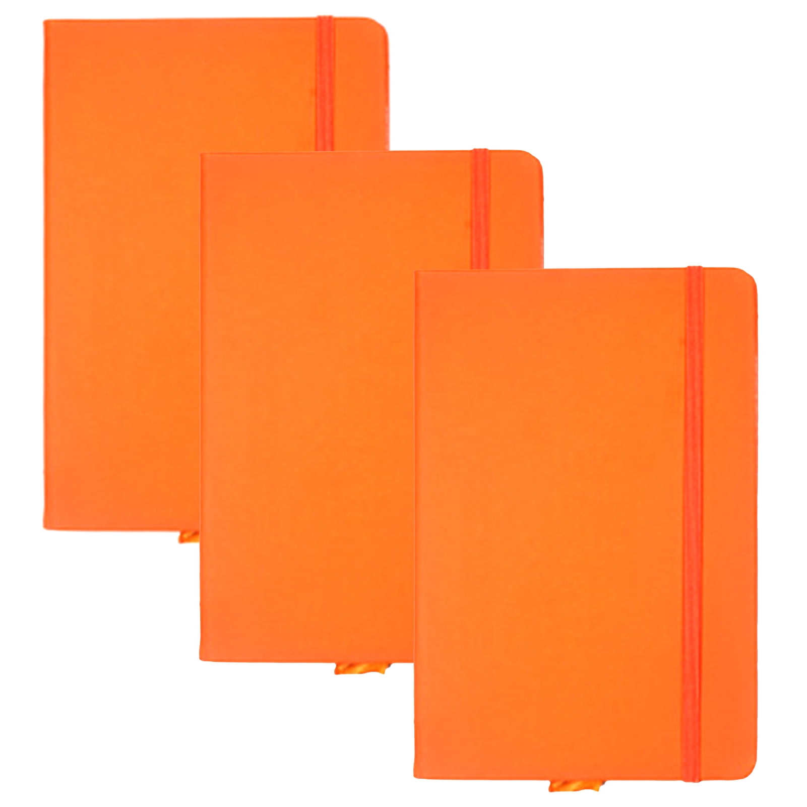 Tomshine 3Pcs Leatherette A6 Journal Writing Notebook Elastic Band Lined Paper School Office