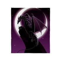 CafePress - Purple Dragon Throw Blanket - Soft Fleece Throw Blanket, 50"x60" for All Ages