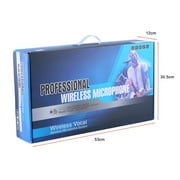 Professional VHF Receiver With Wiireless Handheld Microphones System For Music Playing Singing Karaoke Party US Plug