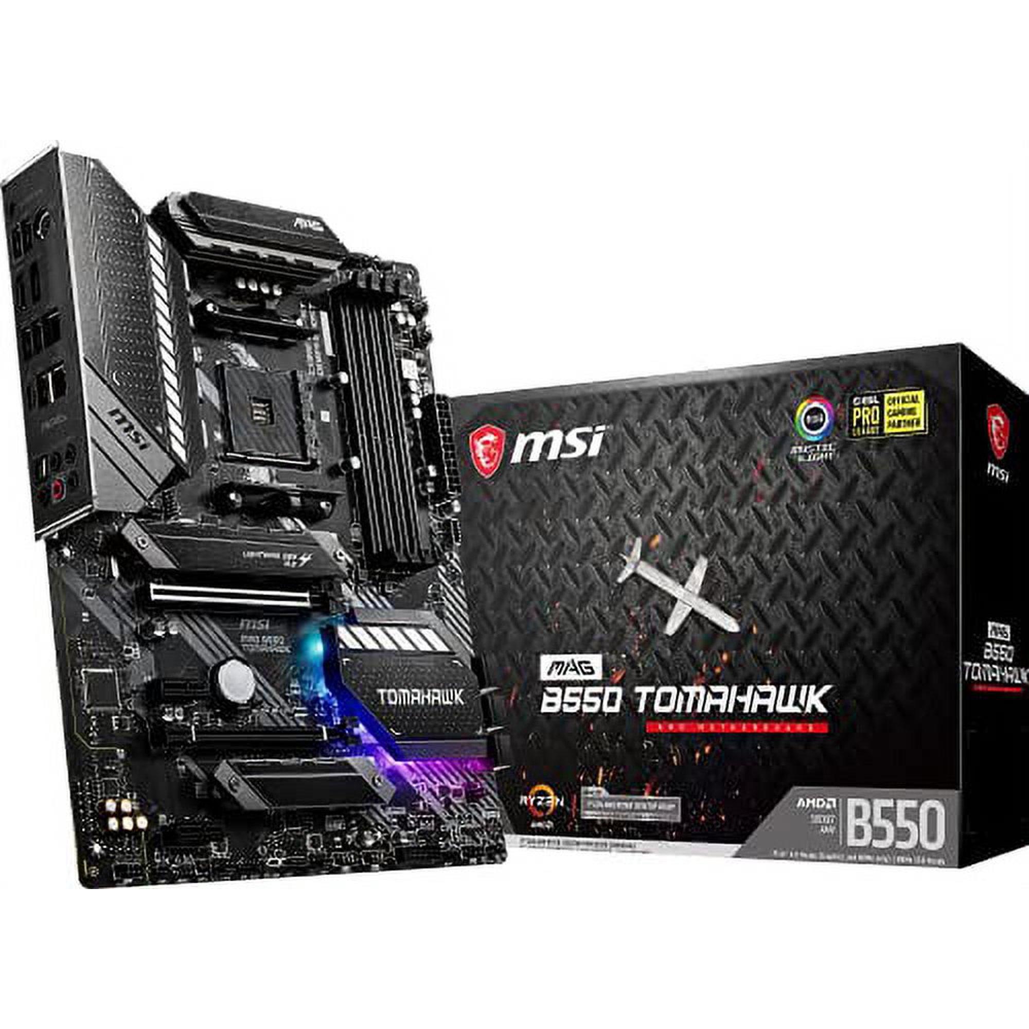 MSI MAG B550 TOMAHAWK Gaming Motherboard (AMD AM4, DDR4, PCIe 4.0