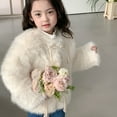 thumbnail image 5 of Generic Children Warm Winter Outwear Toddler Baby Kids Girls Sweater Furry Jacket Winter Windproof Thicken Jacket Warm Outerwear Coat(White,18-24 Months), 5 of 9