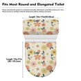 thumbnail image 7 of HELLHERO Daisy Floral Pattern Toilet Top Cover Elastic Bottom Toilet Lid Seat Cover Set & 2 Piece Elastic Edge Fits All Toilet Shapes, 7 of 7