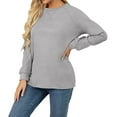 thumbnail image 6 of Aiyino Womens Sweatshirts Casual Loose T Shirts Crewneck Long Sleeve Pullover Tunic Tops, 6 of 6