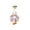 C, variant on Funny Porch Goose Summer Outfit Lemon Print Bikini Set With Ruffled Skirt Bucket Hat And Flower Sunglasses For 19 To 23 Inch Garden Statue Decor