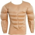 thumbnail image 2 of Amscan Muscle Shirt Costume for Men, Standard One Size, Skin Tone, 2 of 2