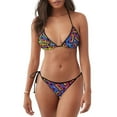 thumbnail image 1 of Kdxio Vintage Audio Cassettes Print Women's Two-Piece Bikini Swimsuit Adjustable Straps for Beach Pool Vacation, 1 of 6
