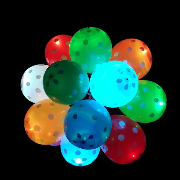 Globos LED para festivales, fiestas, 100 unidades con barra de 12 pulgadas