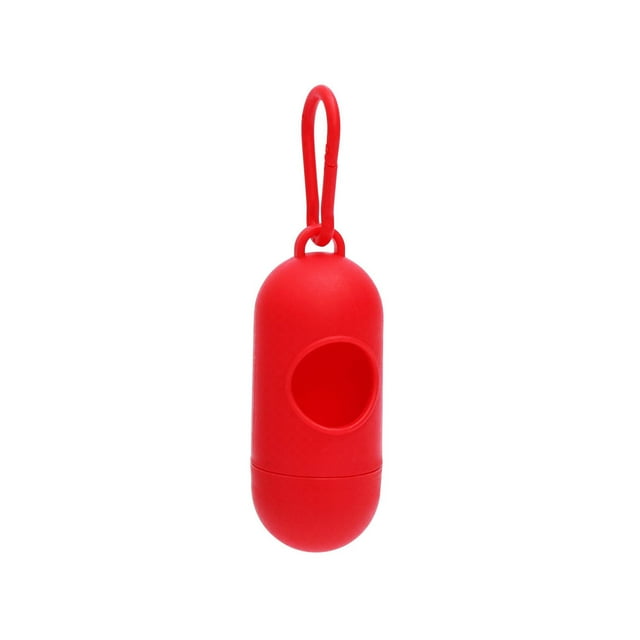 Cápsulas para pastillas para perros, bolsa para recoger excrementos, caja de almacenamiento portátil, dispensador de bolsas de basura LED para mascotas