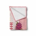 thumbnail image 2 of Chinese New Year Soft Flannel Fleece Blanket, Pale Pink Circle with Lively Flower Bouquets Prosperous Year Celebration, Cozy Plush for Indoor and Outdoor Use, 60" x 80", Multicolor, by Ambesonne, 2 of 6