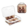 thumbnail image 3 of Cute Bears Makeup Bags Set Travel Toiletry Bags Portable Cosmetic Bags Organizer Waterproof 2 Packs, 3 of 7