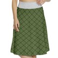 thumbnail image 1 of Women's Green Old Fashioned Argyle Pattern A-line Printed Skirt Casual Wear, 2XL, Forest Green Green, by Ambesonne, 1 of 6