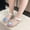 White A, variant on BRGZLK Summer Sandals for Girls 2026 Cute Rainbow Butterfly Crystal Jelly Shoes Soft Sole Lightweight Comfortable Princess Sandals for Daily Wear Purple 6.5-7 Years