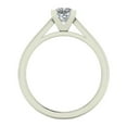 thumbnail image 3 of Diamond Engagement Rings for Women Princess Cut Solitaire Diamond Ring 14K White Gold 0.42 Carat, 3 of 5