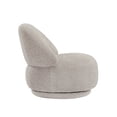 thumbnail image 6 of Tcbosik Barrel Accent Chair - 360° Swivel Upholstered Chair for Small Space Living Room Bedroom - Light Gray, 6 of 9