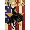 thumbnail image 2 of Art.com Texas - Cowboy with Bucking Bronco Art Print by Lantern Press, 12" x 18", 2 of 4