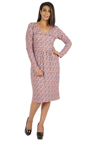 Jersey Fabric Midi Dress