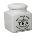 thumbnail image 1 of Tarro de cerámica con tapa, multiusos, hermético y organizador. Lata de té, 1 of 9