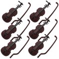 thumbnail image 1 of HAMPPLIES 6Pcs Lightweight Brown Violin Model Pendant for Christmas Tree and Festive Decor, 1 of 7