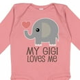 thumbnail image 4 of Inktastic My Gigi Loves Me Grandchild Boys or Girls Long Sleeve Baby Bodysuit, 4 of 5