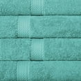 thumbnail image 5 of Premium Egyptian Cotton Highly Absorbent Assorted 4-Piece Plush Towel Set - 20" x 30", 5 of 6
