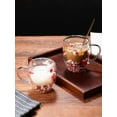 thumbnail image 4 of 2pcs Double Wall Glass Coffee Mugs Insulated Heat Resistant Glass Mug, 4 of 9