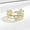 Gold, variant on Unisex Double Butterfly Zircon Ring Adjustable Open Copper Electroplated Jewelry For Women Men Fashion Jewelry