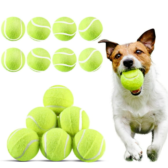 Hanaive 20 Pieces Dog Tennis Balls 2 Inch Mini Tennis Balls for Small Dog Pet Fetching Toy Rubber Felt Training Toys for Puppy Pet Playing Exercise and Practice(Yellow)