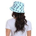 thumbnail image 6 of HDE Unisex Bucket Hat Outdoor Packable Travel Sun Hats Blue Butterfly, 6 of 6