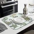thumbnail image 3 of Microfibre Drying Mat for Kitchen Vintage Flowers Rustic (6) Dish Drying Drainer Mat Absorbent Drying Mat Washing Up for Glass, Plate & Cup 16inch X 18inch, 3 of 7