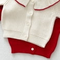 thumbnail image 5 of Glisme Girl Christmas Sweater Round Neck Long Sleeve Knit Cardigan Xmas Pullovers Winter Wear Adorable Clothes, 5 of 9