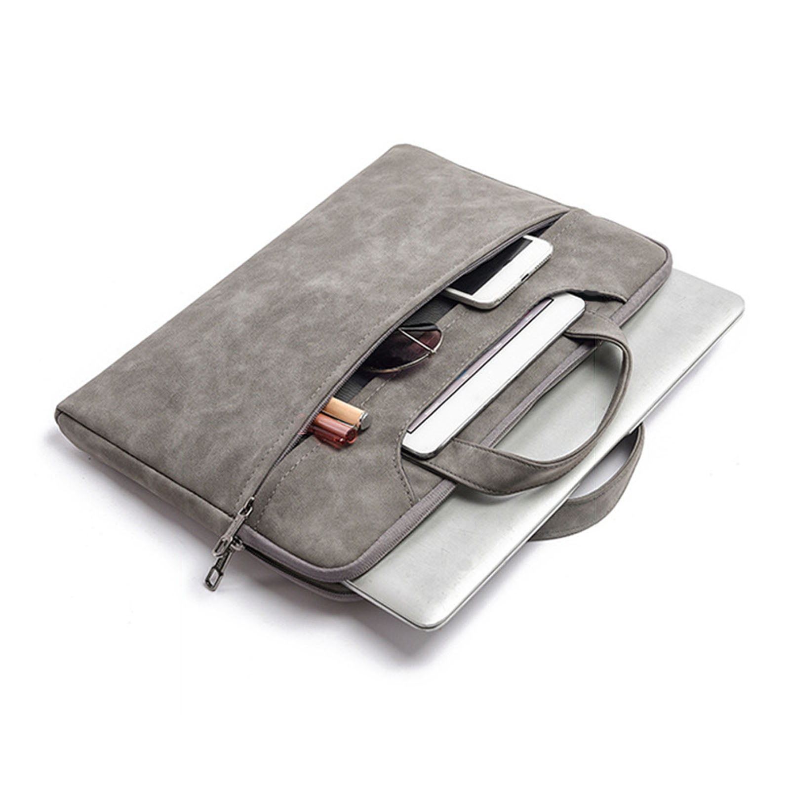 Laptop Sleeve Bag 13-15 Inch Carrying Bag Protective Computer Bag Notebook Handbag with Shoulder Strap for Men Women