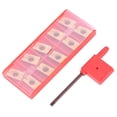 thumbnail image 2 of Insert CNC, Inserts de Rotation Robustes, Résistance à l'Usure Usinage Rugueux Semi-Finition pour Traitement Finition Acier, 2 of 8