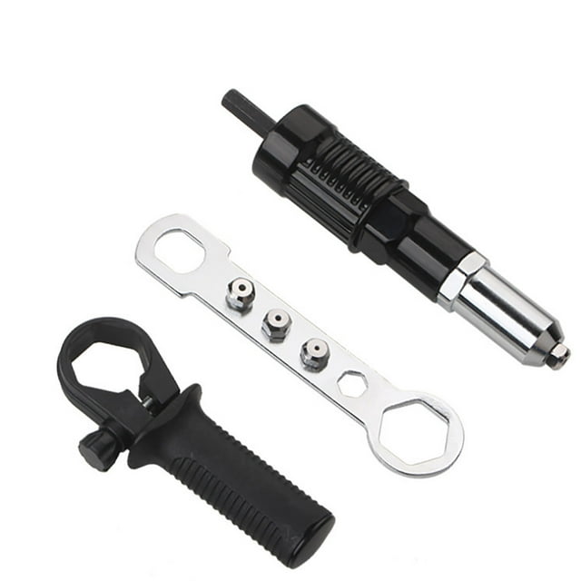 Birdeem Outil Électrique de Rivetage d'Écrou Adaptateur de Perceuse de Rivetage Accessoires Électriques