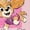 HEATHER PINK, variant on Paw Patrol: The Dino Movie - Skye And Dinos Collage - Toddler Girls Fitted Short Sleeve T-Shirt