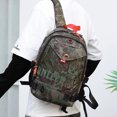 thumbnail image 5 of Mini mochila impermeable para hombre, mochila de viaje ultraligera de nailon, mochila para adolescentes, estudiantes, mochila con estampado de letras, bolso pequeño XA24C, 5 of 5