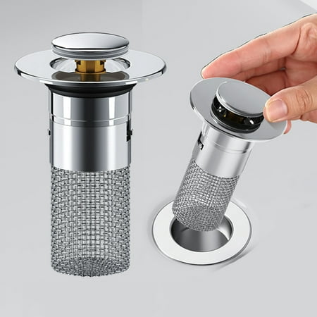 

Universal Bathroom Sink Stopper Anti Clogging Sink Drain Strainer for Washroom Restroom Kitchen