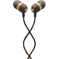thumbnail image 1 of Casa de Marley EM-JE041-BA Smile Jamaica Auriculares con cable, auriculares con aislamiento de ruido para iPhone, Android, latón, 1 of 3