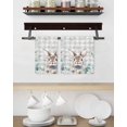 thumbnail image 3 of Easter Bunny Kitchen Dish Towels for Drying Dishes Set of 3, Eucalyptus Leaves Rabbit Flowers Grey Plaid Waffle Weave Microfiber Hand Tea Bathroom Towels Quick Dry & Absorbent Towel 15.7x23.6, 3 of 7