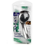 Pollenex Brushed Nickel 5-Setting Massaging Handheld Shower Head